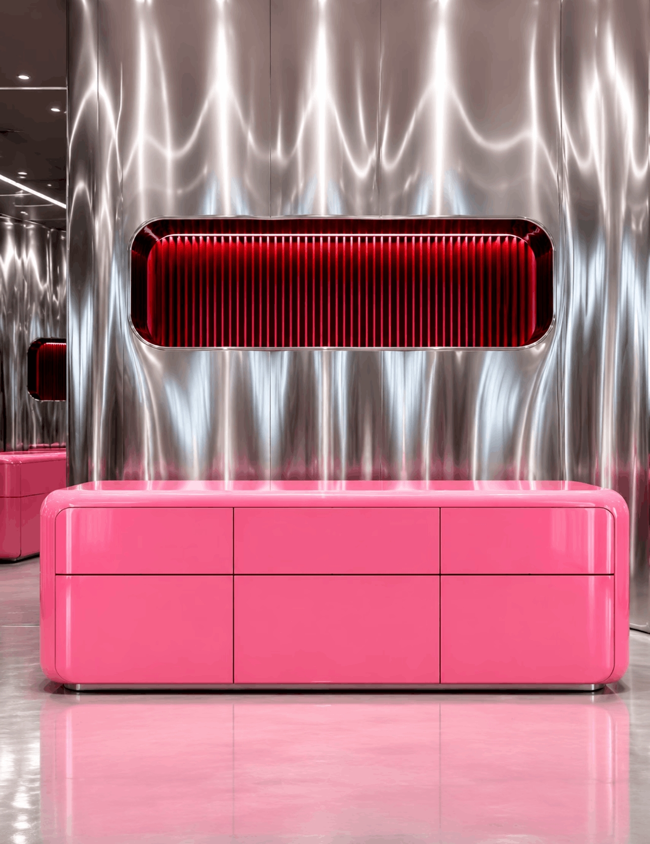 玫粉系首饰展示柜